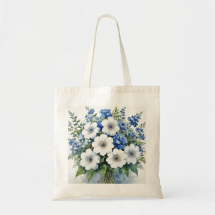 Bunch of Flowers Elegant Watercolor Tote Bag