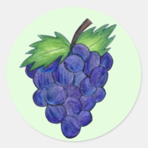 Bunch of Grapes Purple Grape Fruit Fruity Stickers