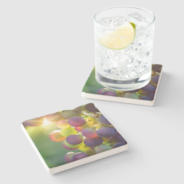 Bunch of Grapes Stone Coaster (Side)