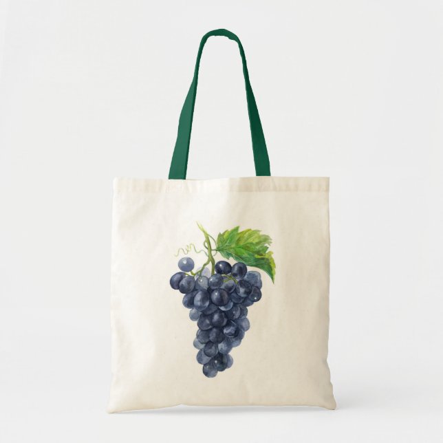  Bunch of grapes Watercolor art Tote Bag (Front)