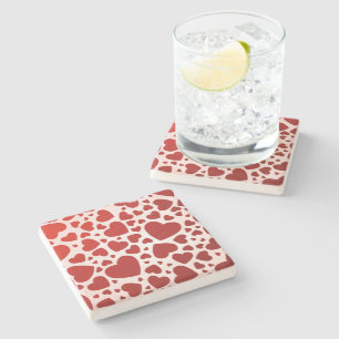 Bunch of Hearts Stone Coaster