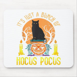 Bunch of Hocus Pocus Black Cat Mouse Mat