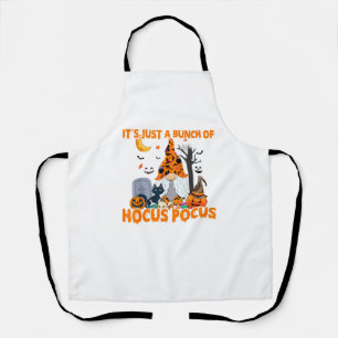 Bunch of Hocus Pocus Pumpkin Gnome Bats Scary Cat Apron