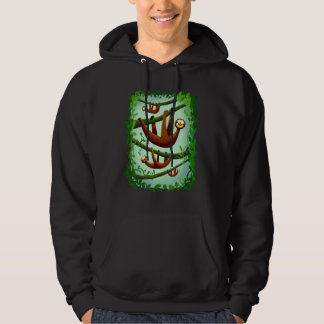Bunch Of Sloths Chilling Out Stylised  Design Hoodie