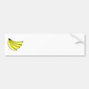 Bunch of Yellow Bananas. Bumper Sticker