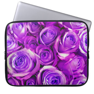 Bunch Roses background Valentine's Day Symbol of l Laptop Sleeve