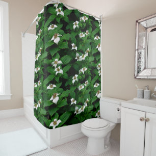 Bunchberry Wildflower Shower Curtain