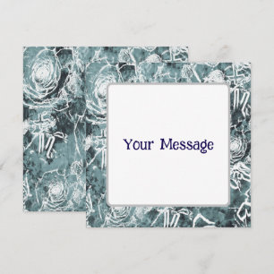 Bunched Roses/Dark Teal Save The Date