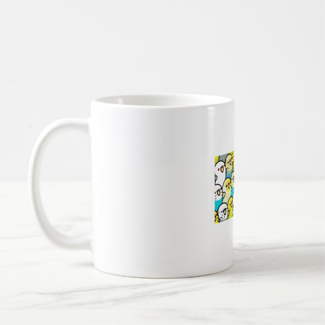 Bunches of Budgies Coffee Mug (Left)