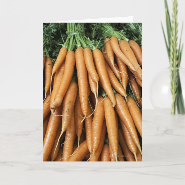 Bunches of carrots card (Front)