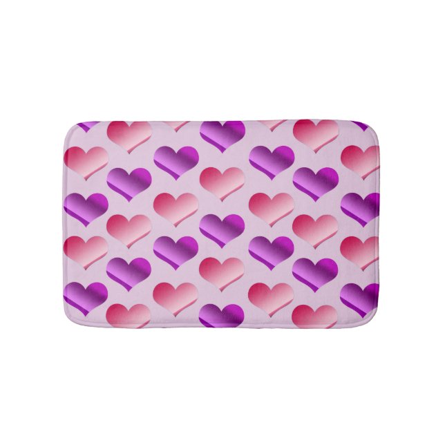 Bunches of Hearts Bath Mat (Front)