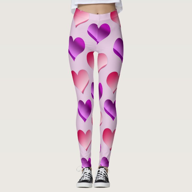 Bunches of Hearts Leggings (Front)