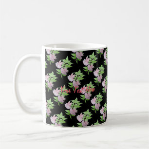 bunches of pretty pink flowers coffee mug