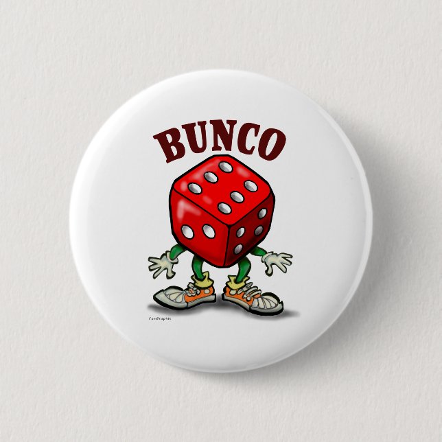 Bunco 6 Cm Round Badge (Front)