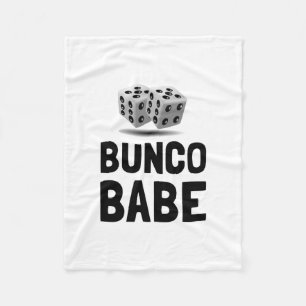 Bunco Babe Dice Fleece Blanket