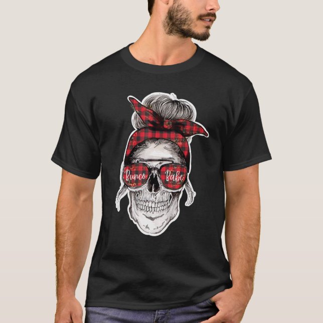 Bunco Babe Halloween Skeleton T-Shirt (Front)