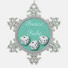 Bunco Babe With Dice Christmas Snowflake