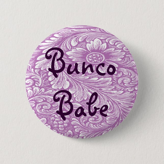 Bunco Babe With Flower Button (Front)