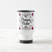 Bunco Babe with Swirls Button