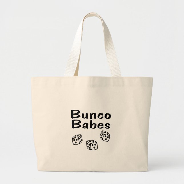 Bunco Babes Large Tote Bag (Front)