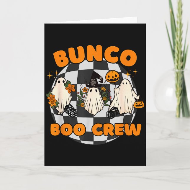 Bunco Boo Crew Bunco Halloween Dice  Card (Front)