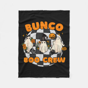 Bunco Boo Crew Bunco Halloween Dice  Fleece Blanket