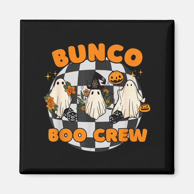 Bunco Boo Crew Bunco Halloween Dice  Magnet (Front)