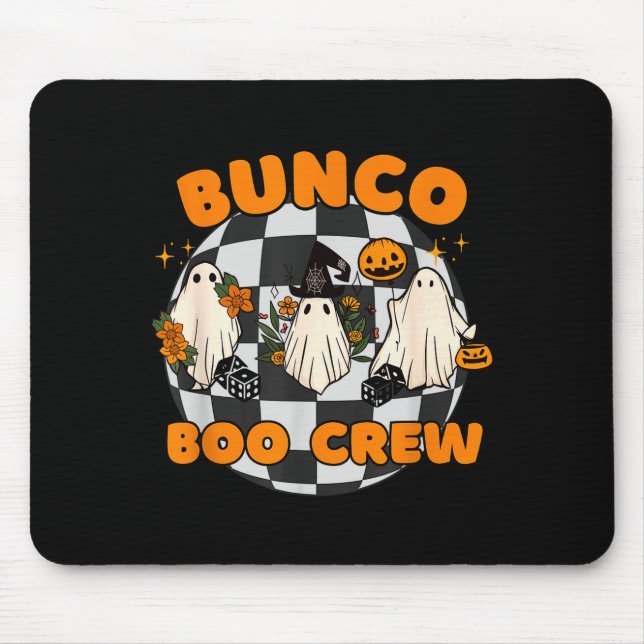 Bunco Boo Crew Bunco Halloween Dice  Mouse Mat (Front)