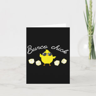 Bunco Chick Easter Spring Bunco Dice Card