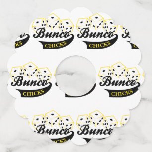 Bunco Chicks Wine Glass Tag