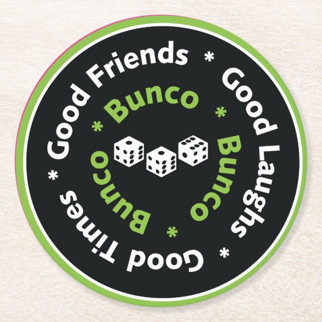 Bunco Coasters - Bunco Good Friends (Front)