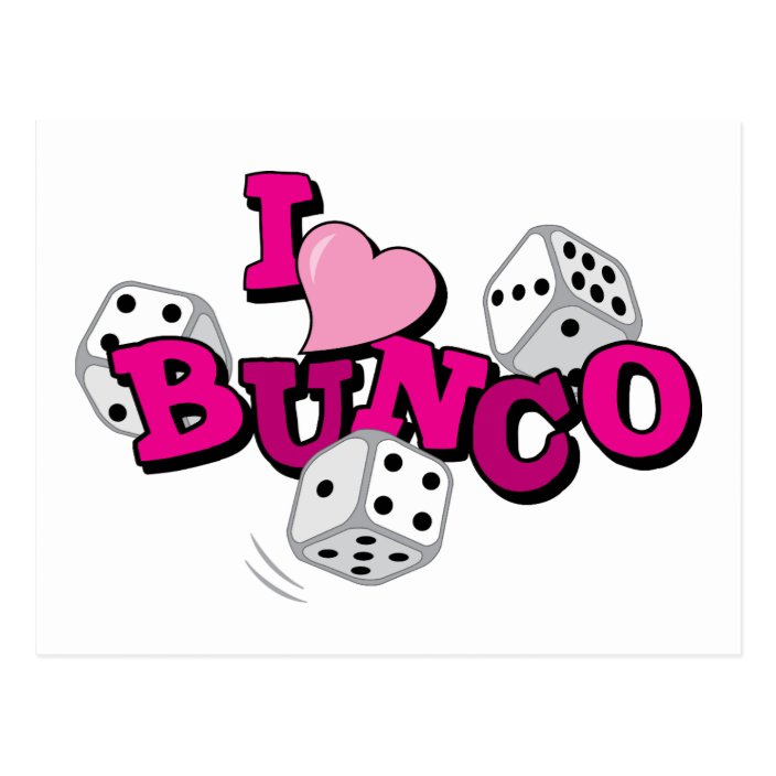 Bunco Dice Game Postcard Zazzle.co.uk