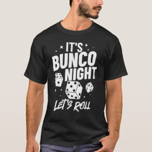 Bunco Dice Game Rules Night Party 3 T-Shirt