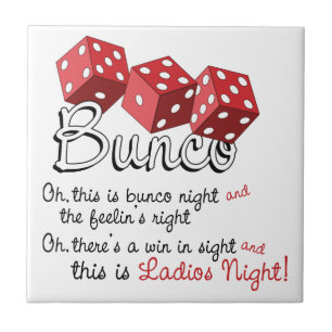 Bunco Dice Game Tile