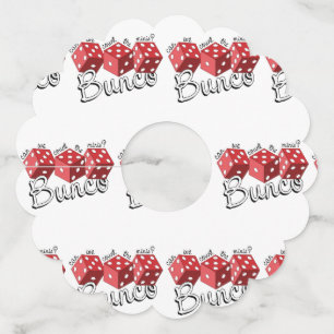 Bunco Dice Game Wine Glass Tag