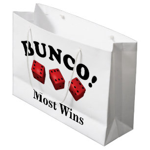 Bunco Dice Gift Most Wins Large Gift Bag