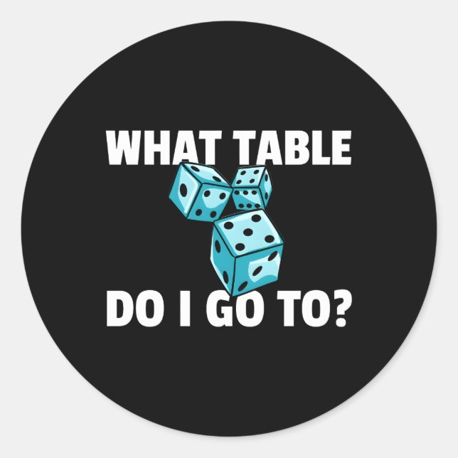 Bunco For Bunco Players Classic Round Sticker (Front)