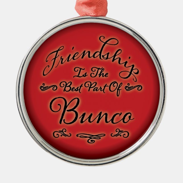 Bunco Friendship Metal Tree Decoration (Front)