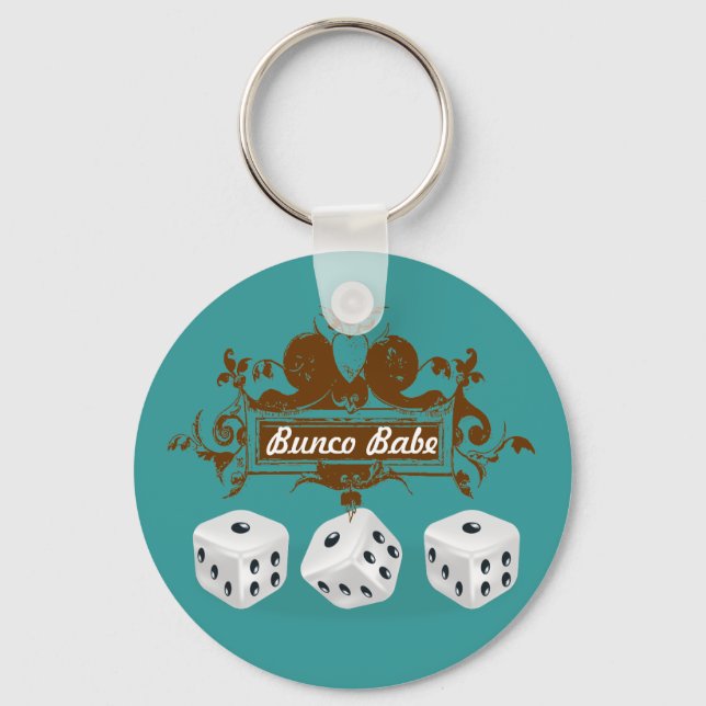 bunco game design key ring (Front)