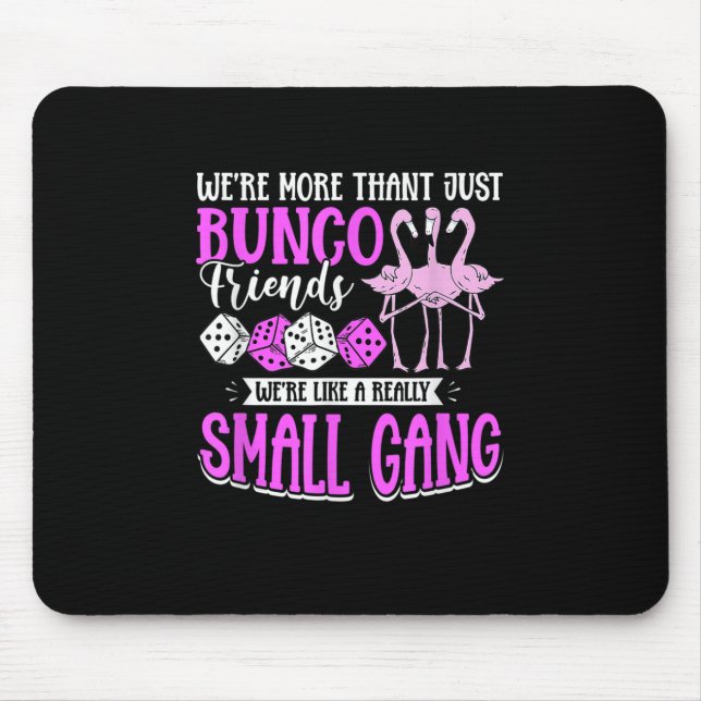 Bunco Game Flamingo Design for a Bunco Babe Mouse Mat (Front)