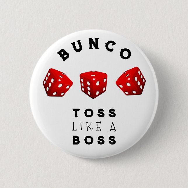 Bunco Gift Prizes 6 Cm Round Badge (Front)