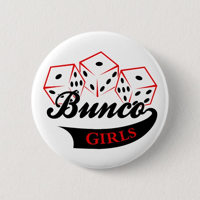 Bunco Girls 6 Cm Round Badge (Front)