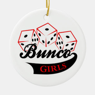Bunco Girls Ceramic Tree Decoration