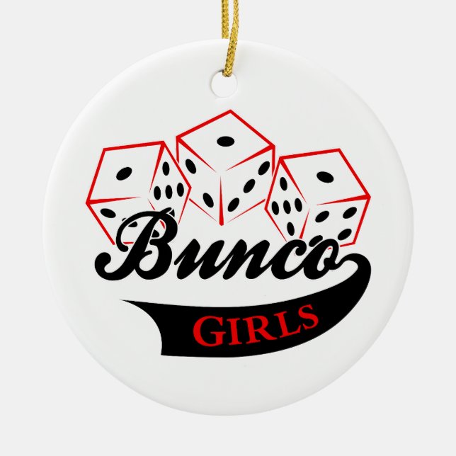 Bunco Girls Ceramic Tree Decoration (Front)