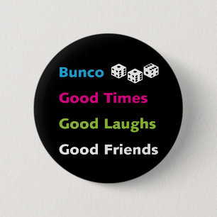 bunco good friends #2 6 cm round badge