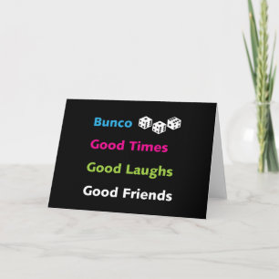 bunco good friends #2 card