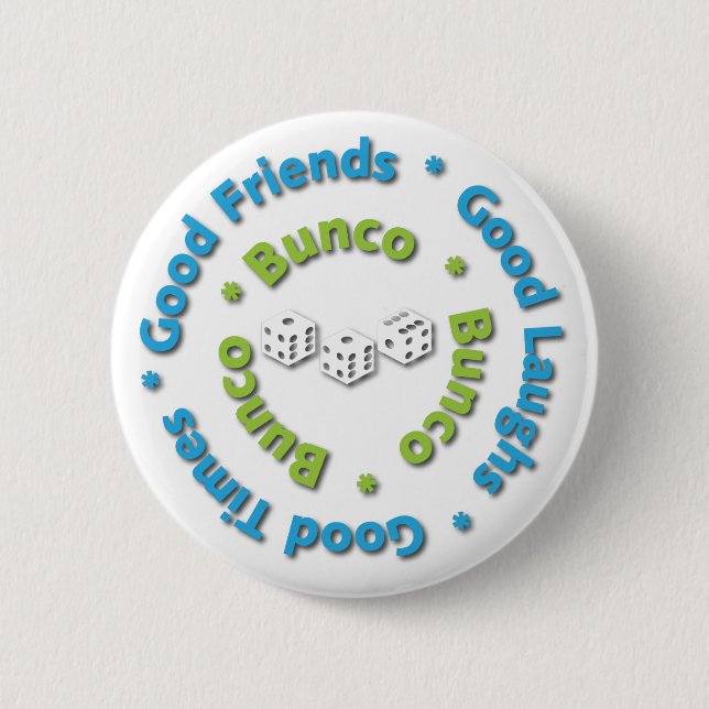 bunco good friends 6 cm round badge (Front)
