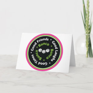 bunco good friends card