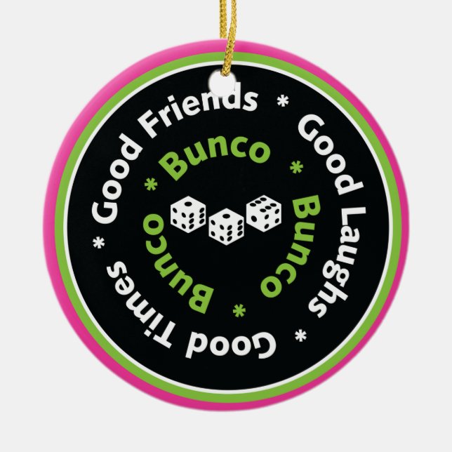 bunco good friends ornament (Front)