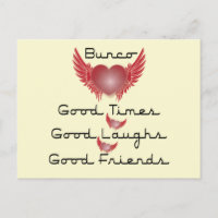 bunco good times with heart and wings